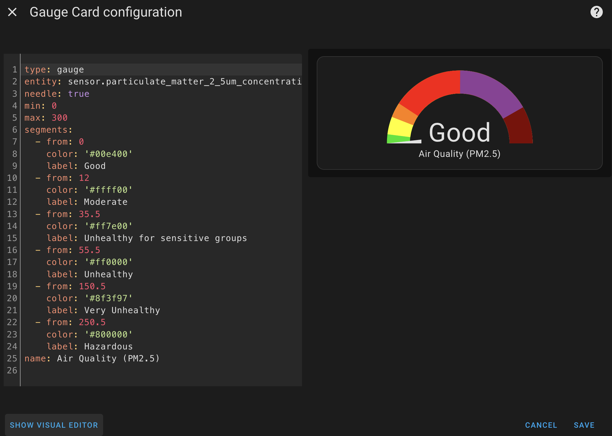 Code editor